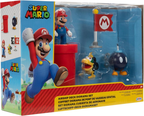 Super Mario Bross Nintendo Set De Diorama Con 5 Figuras