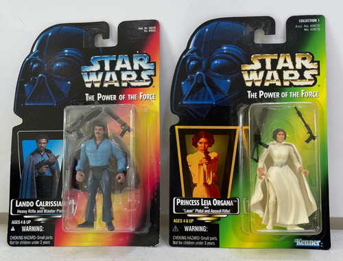 Star Wars Lote 2 Figuras The Power Of The Force Lando Leia 