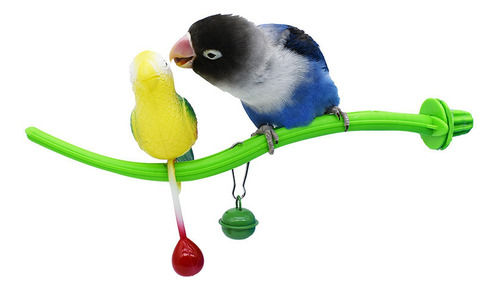 Pet Bird Toy Parrot Stand Rama Con Pájaro Interactivo Pet