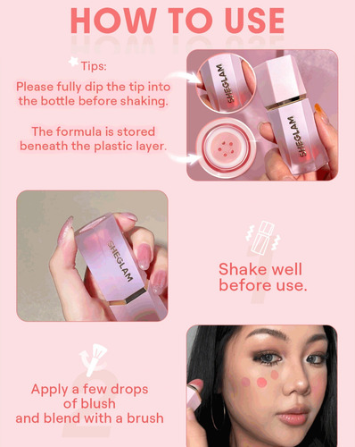 Rubor Liquido Color Bloom Manzana Dulce Sheglam Rojo