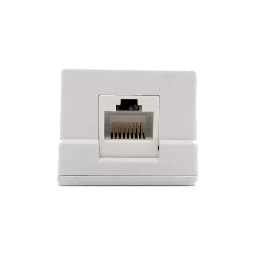 Roseta Rj45 Simple Con Jack Keystone Utp Pared X10 Unidades