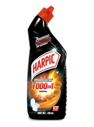 Limpiador Desinfectante Inodoro Harpic Max Power 750ml