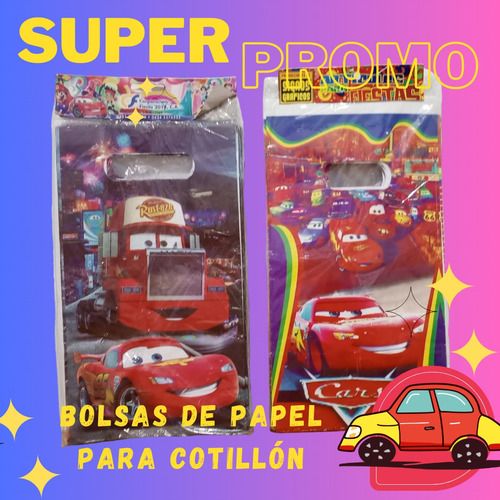 Bolsas De Papel Estampadas Para Cotillones De Fiesta