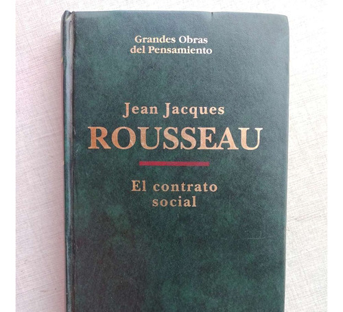 El Contrato Social Jean Jacques Rousseau 1993 Tapas Duras