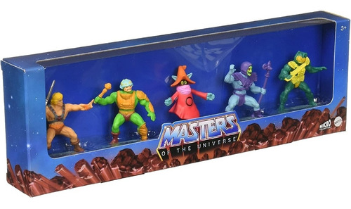 Paquete Figura He Man, Skeletor, Mer Man, Orko Y Man At Arms