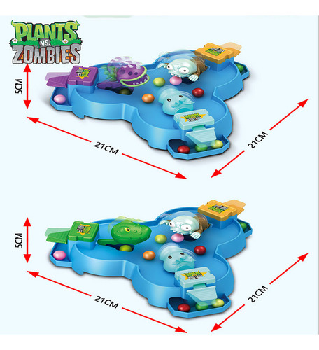 Batalla Competitiva De Plants Vs Zombies: Tablero De Batalla