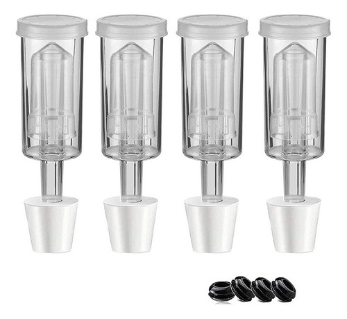 Kit De Tapas De Fermentación Airlock Con 6 Tapones, Cerradur