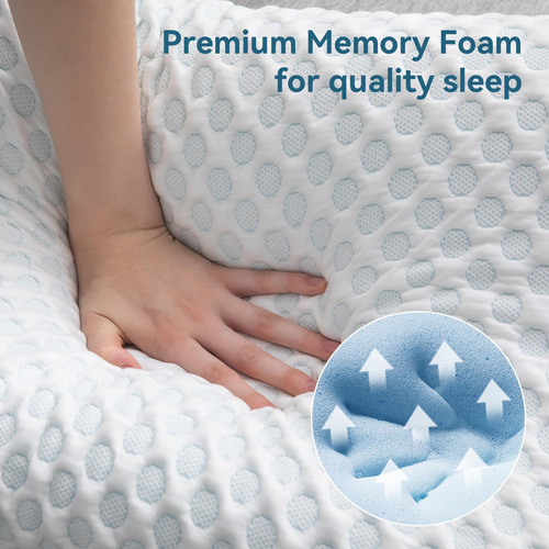 Hom&cosy Almohada De Espuma Viscoelástica, Almohada Ortopédi