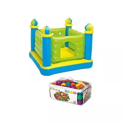 Corralito Bebe Inflable Intex Baby Gym 117x117cm Cuadrado