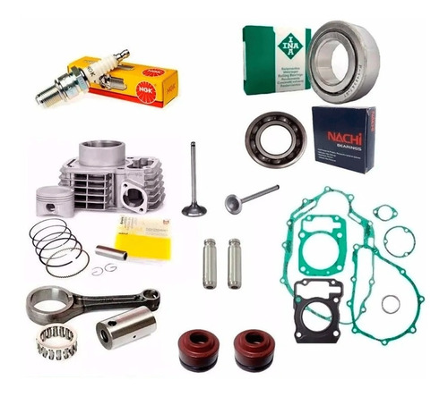 Kit Motor Completo Biela Juntas Cg Titan Fan 150 Bros 150