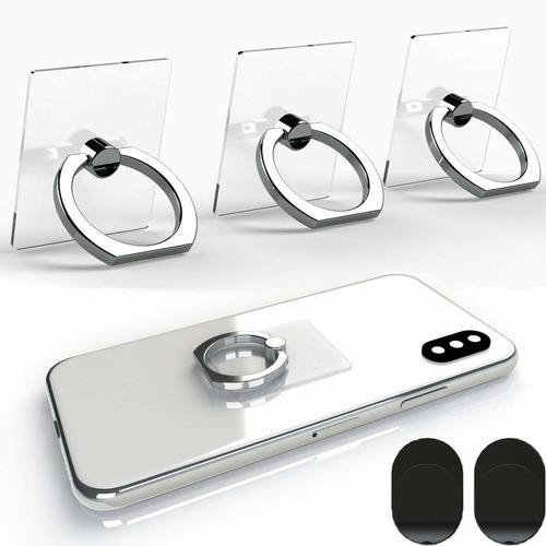 Soporte Anillo Telefono Transparente Para iPhone X 8 7 Plus