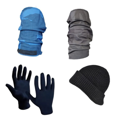 Combo! 2 Cuellos Termicos Salomon+ Guantes Termicos+gorro