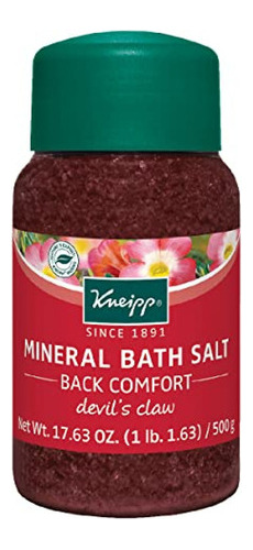 Kneipp Back Comfort Sal De Baño Mineral Con Garra Del Diablo