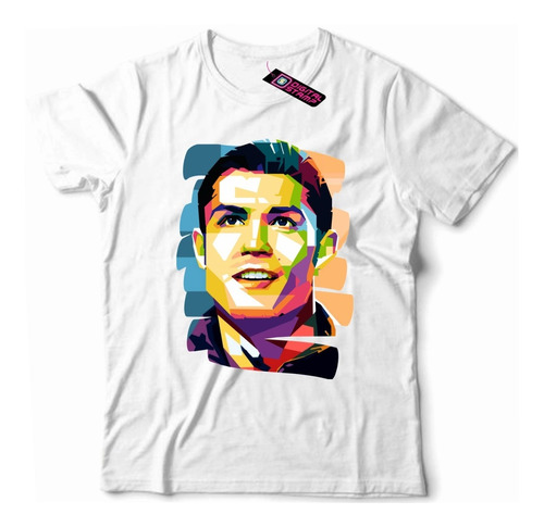 Remera Cristiano Ronaldo Pop Art 23 Futbol Dtg Premium