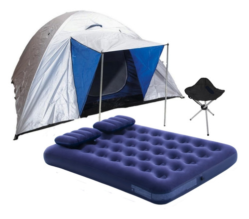 Combo Carpa Colchon 2 Plazas Y Silla