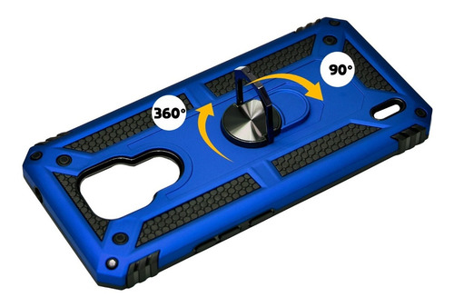 Imagen 5 de 9 de Funda Anillo Magnetica Case Uso Rudo Para Modelos Motorola