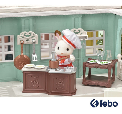 Sylvanian Families Restaurante Set Juguete + Accesorios Febo
