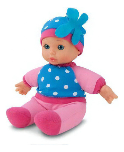 Boneca Baby Love Pink 26 Cm Antialérgica