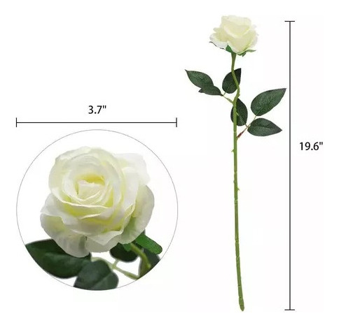 / S 10 Ramos De Rosas Artificiales De Seda Para Bodas