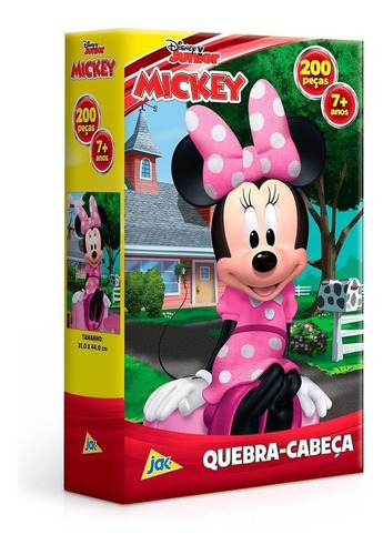 Quebra Cabeça Puzzle 200 Peças Disney Minnie
