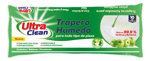 Trapero Húmedo - Ultra Clean - Aroma Manzana Verde