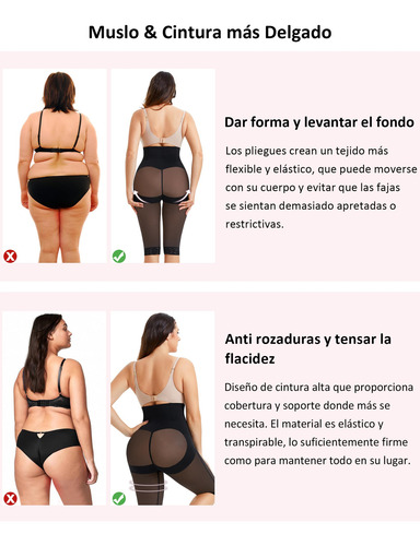 Pantalones Moldeadores De Cuerpo Para Mujer Control De