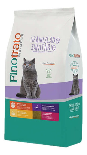 Gránulo sanitario Bio-litter Cat, 2 kg, Finotrate