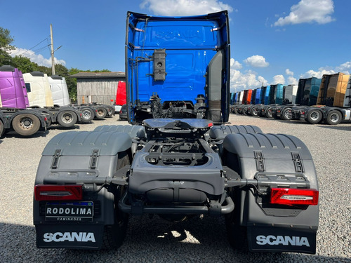 Caminhão Scania R 540 Teto Alto Traçado 2023 Azul R540