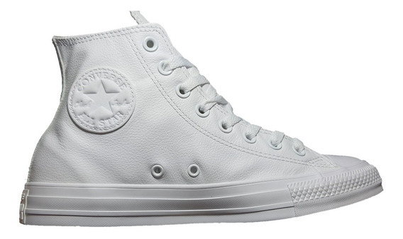 converse blancas piel bota