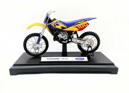 Moto De Colección A Escala 1/18 Husqvarna Cr 125 Welly 