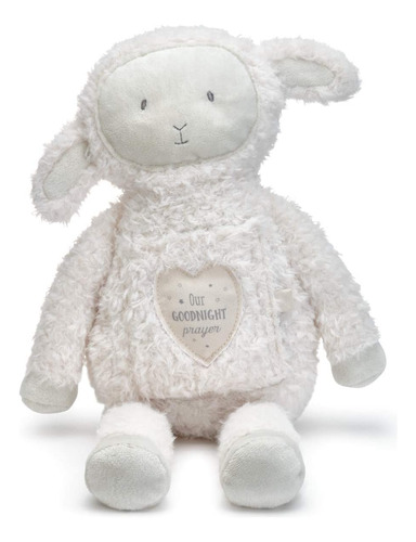Figura De Peluche De Goodnight Prayer Lamb Fuzzy White ...