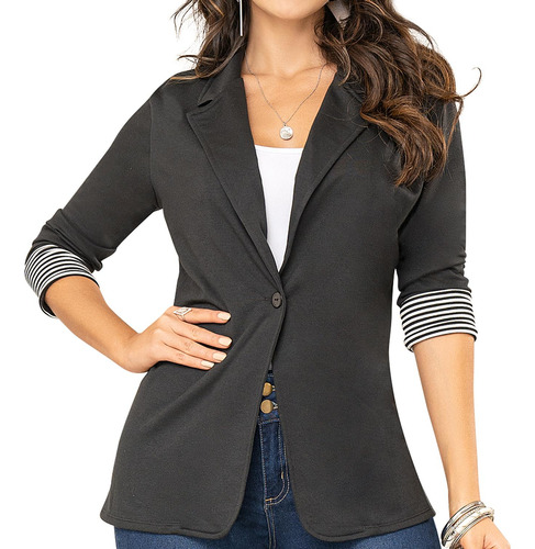 Blazer Lorena Negro Para Mujer Croydon