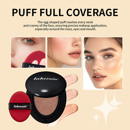 Gj Base De Maquillaje Con Colchón De Aire De Concha Negra