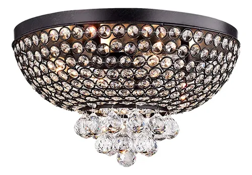 Almacén De Tiffany Rl8184bl Drimil Antiguo Bronce Cristal Lá