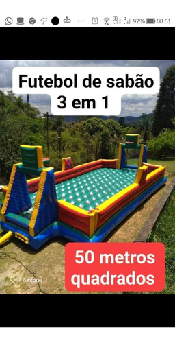 Imagem 1 de 10 de Locação Futebol De Sabão Para Festa Infantil