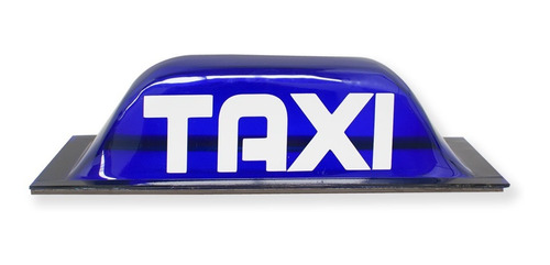 Copete Taxi Azul Con Iman (sin Luz)