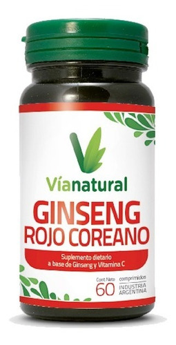 Imagen 1 de 4 de Ginseng Rojo Coreano - Bio Natural 60 Comp