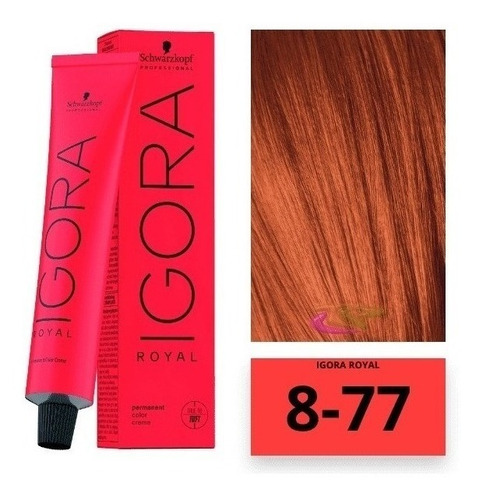 Tintura Igora Royal Schwarzkopf  60grs. 8-77 7-77 6-77 0-77