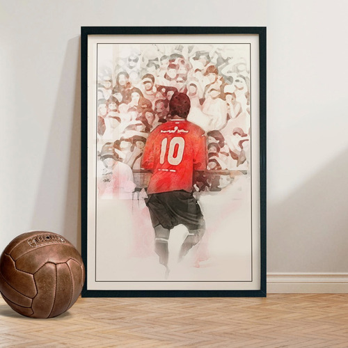 Cuadro 60x40 Futbol - Kun Aguero - Independiente