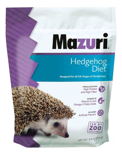 Alimento Mazuri Hedgehog Diet 500gr  Erizo/fauna Salud