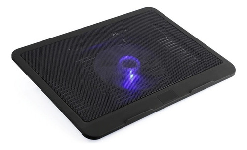 Base Soporte Para Laptop Enfriadora Ventilador Enfriamiento Color Negro
