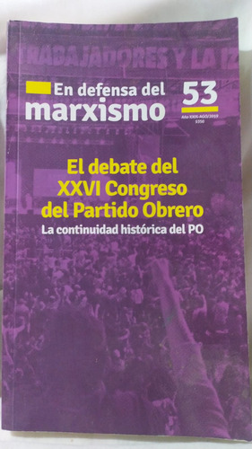 Ed. Rumbos En Defensa Del Marxismo 53 Año Xxix 2019