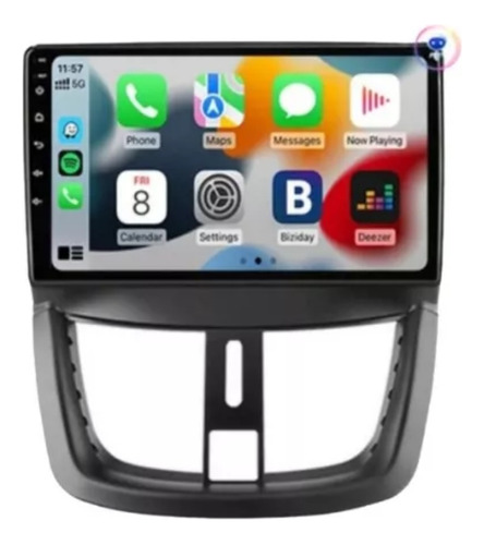 Radio 9 Pulgadas Android Auto Carplay Peugeot 207, 2002-2010