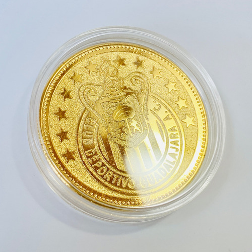 Moneda Club Chivas Guadalajara Baño Oro 14k Regalo Ideal