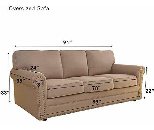 Funda Para Sofa Easy-going Gran Tamaño Color Gris Una Pieza Gris Liso