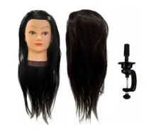 Comprar Cabeza De Practica Peluqueria 50 Natural 50 Sintetico 60cm 