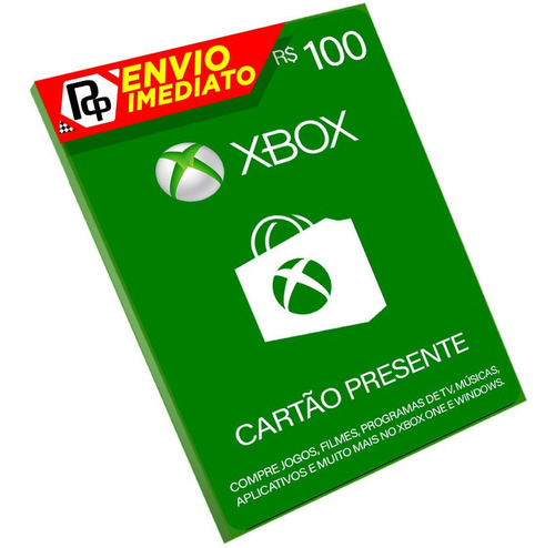 Cartão Xbox R$ 100 Reais Br Brasil  Microsoft Points Gift