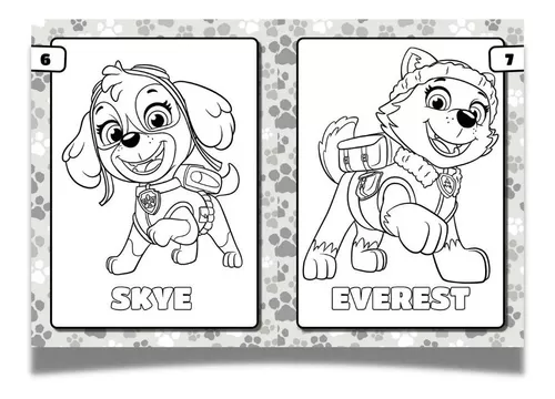 Livro Para Colorir - 101 Meus Primeiros Desenhos - Patrulha Canina