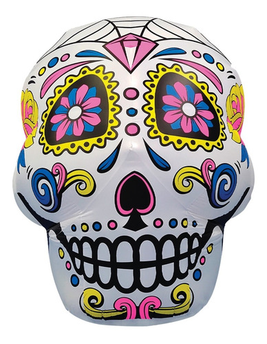 Decorativo De Catrina Inflables Halloween Calaverita Gigante