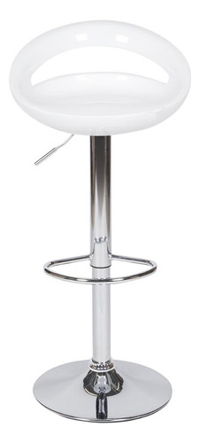 Set De 2 Bancos De Cocina Sillas Altura Ajustable Acabado de la estructura Brillante Color Blanco